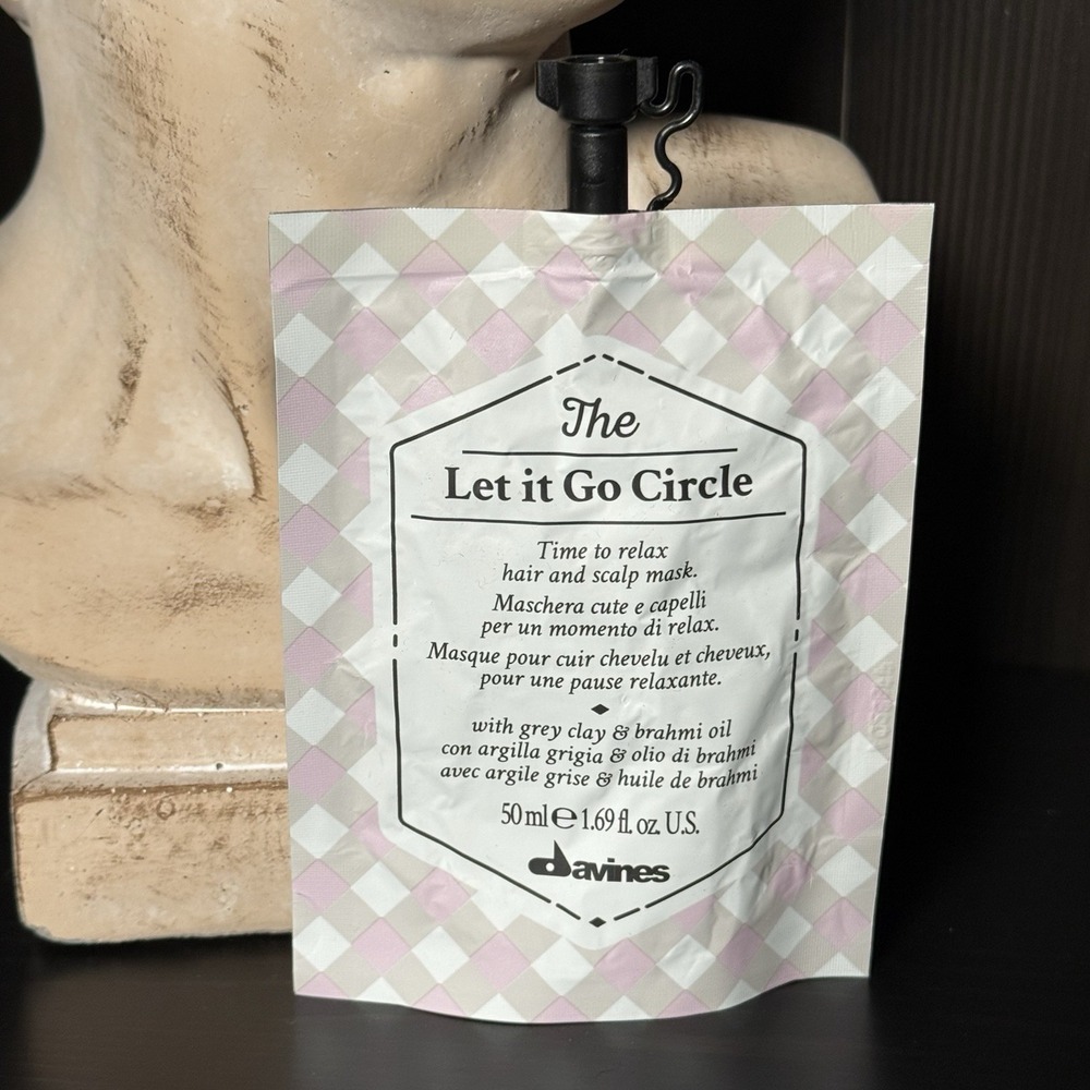 Davines The Let It Go Circle Hair and Scalp Mask with Grey Clay 50ml 1.69 fl oz